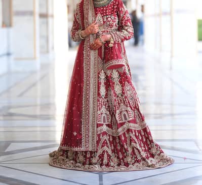 Designer Bridal Lehenga - Inspired by Nigharbano MNR | Russian Silk