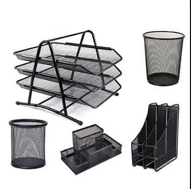 METAL MESH DESK ORGANIZER PACKAGE
