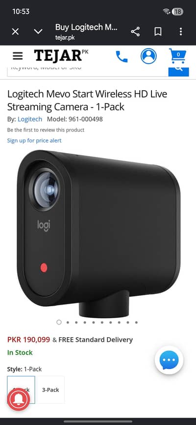 Mevo Logitech Streaming Camera