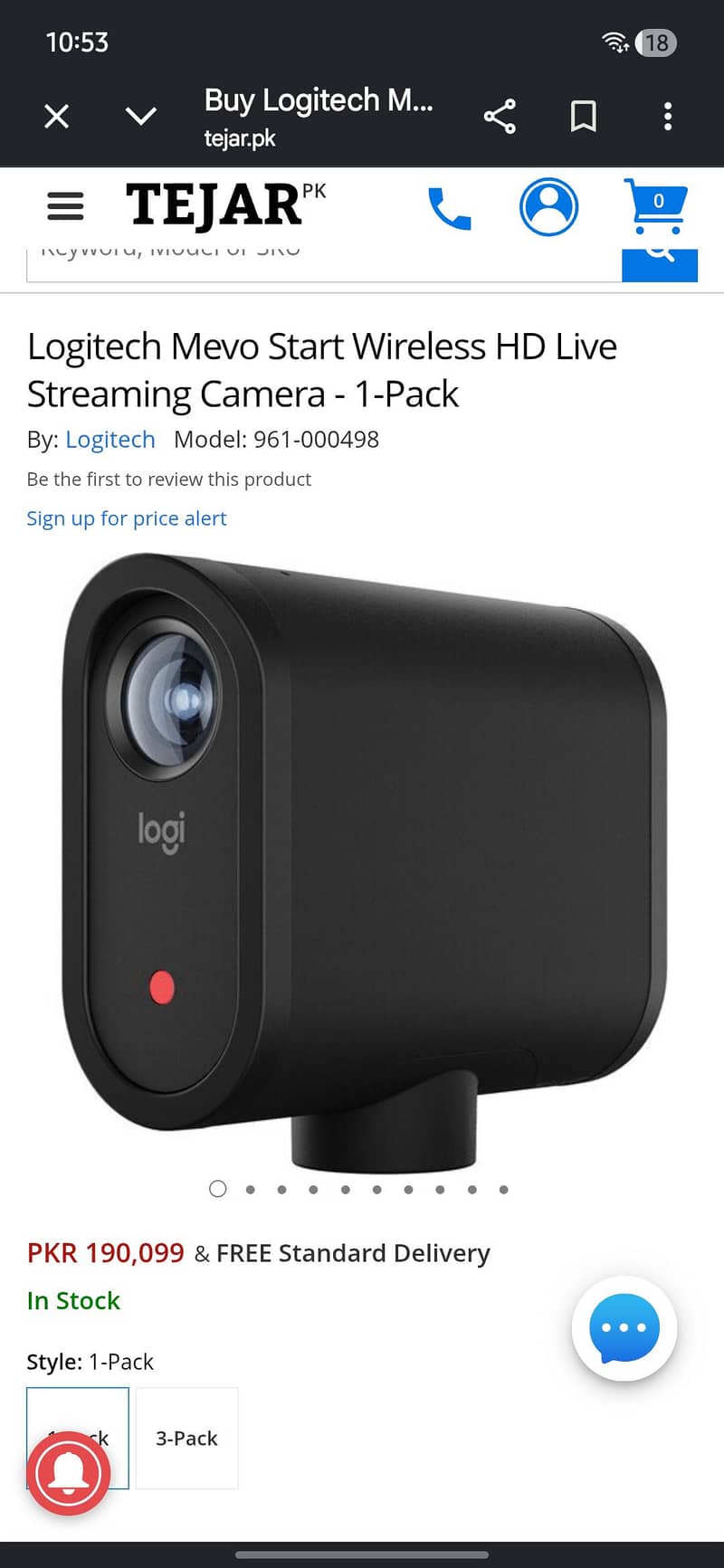 Mevo Logitech Streaming Camera 0
