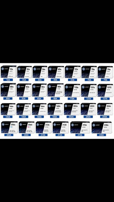 All MODEL HP TONER CARTRIDGE AVAILABLE