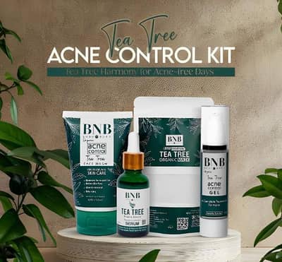 BNB Tea Tree Acne Control Kit 4 in 1 for Clear Skin