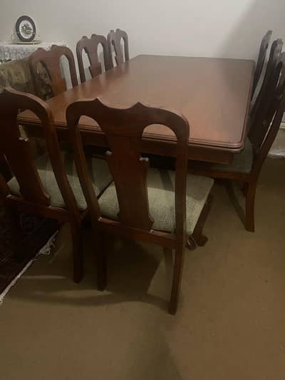 Solid Sheesham Wood 8-Seater Dining Table Set-Premium Quality