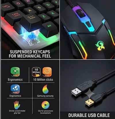 RGB KEYBOARD WIRED MOUSE SET