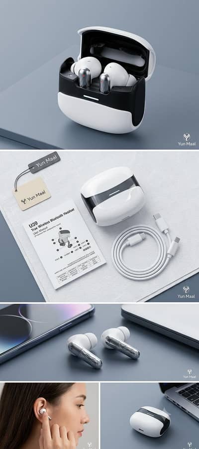 U39 True Wireless Bluetooth Earbuds - Plating Handle touch control