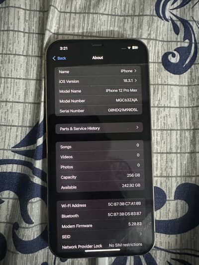 Iphone 12 Pro max 256gb New