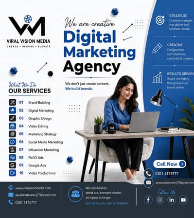 Digital Marketing Agency | Facebook Ads | Graphic Design | Video Editi