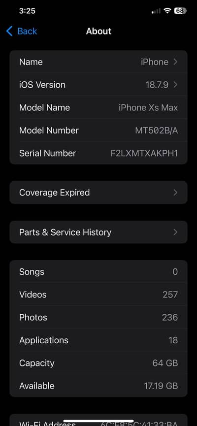 Iphone Xs Max Black Color