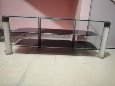Glass console table