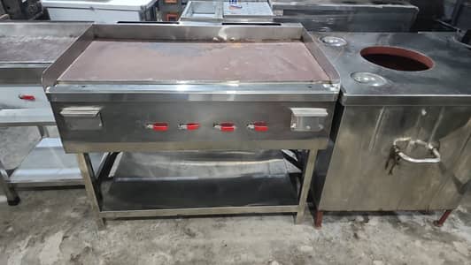 4 Burner Commercial Hot Plate – Heavy Duty Restaurant Cooking Range
