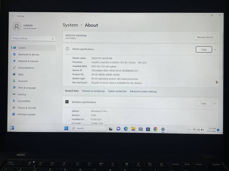 Lenvo thinkpad 2
