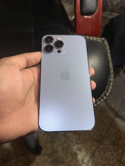I phone 13 pro max sky blue physical + E Sim