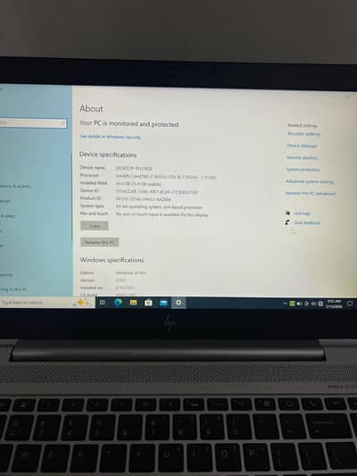 hp 840 G6 Core I7/ 8 generation