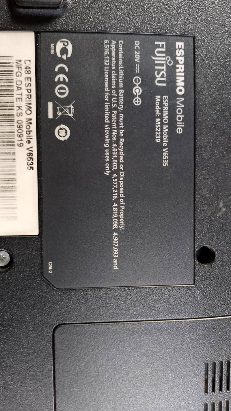 Fujitsu lap top 1