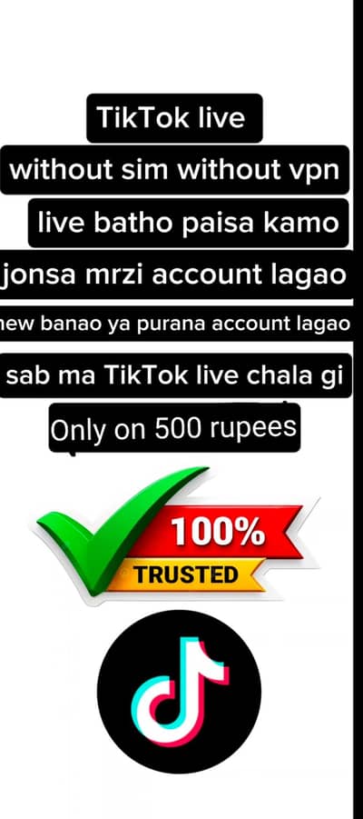 TikTok live without sim and vpn