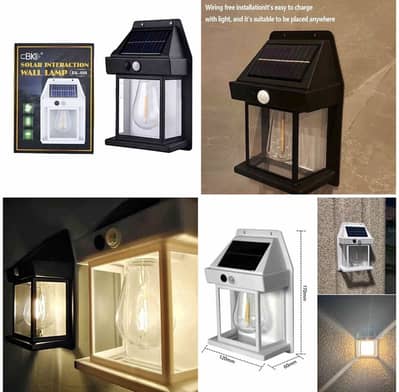 Solar Sensor wall light waterproof outdoor Led Light auto On/Off
