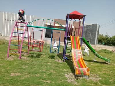 Iron & Pvc Swings | Park Swings | Kids Swings | Kids Slides in Lahore
