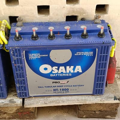 4 batteries tall tubular osaka 5 month warranty remaining