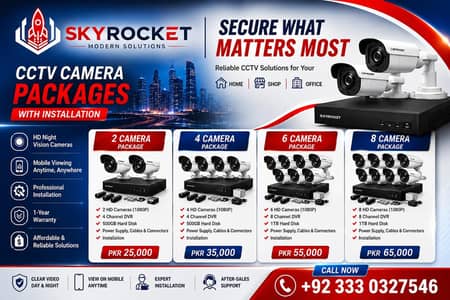 CCTV package for sale best price all over karachi