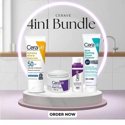 4 in 1 skin care bundle CeraVe skin renewing
