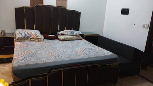 Bed and side tables