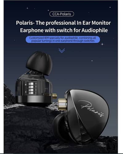 CCA Polaris HIFI IEM Tuning Switch In Ear Monitors Handsfree Headset