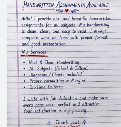 Assignment writing