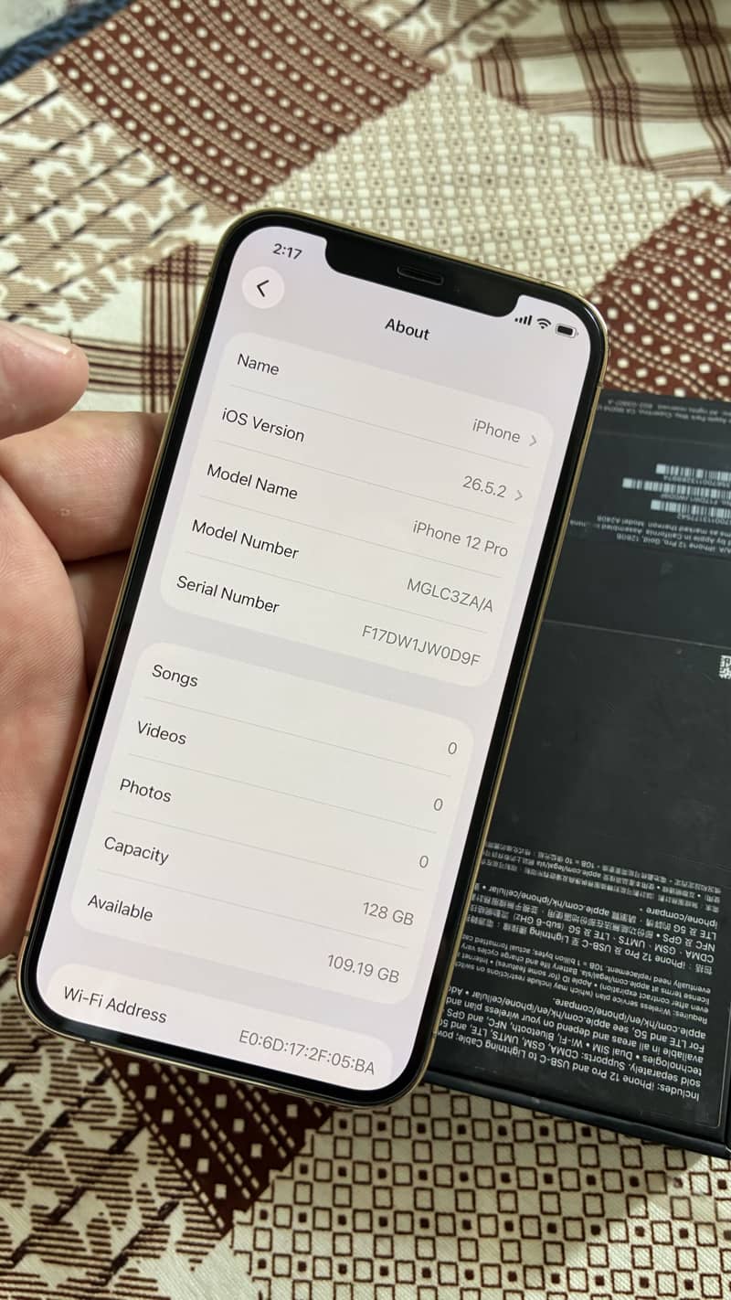 iPhone 12 Pro 128GB PTA Approved complete box 5