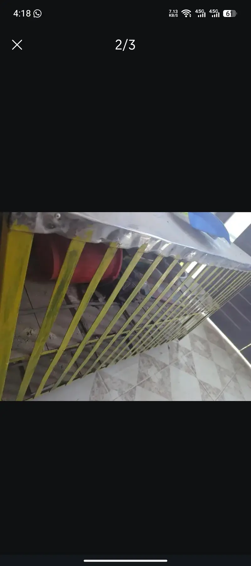 Cage for chicken shop weight round about 40kg steel sheet applied — photo 2