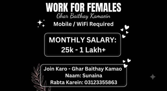 ONLINE WORK OPPORTUNITY FOR FEMALES