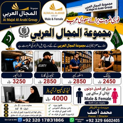 Saudi Company Jobs | Bike Rider, Supervisor, Security & Labour Needed