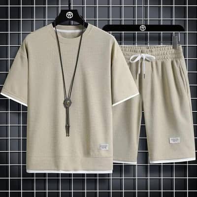 Men's Premium Summer 2- Piece Set |  Waffle Fabric