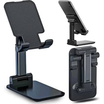 Portable Adjustable Mobile & Tablet Stand – Foldable Desktop Phone Hol
