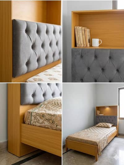 Original IKEA Single Bed with Headboard Storage & Mattress