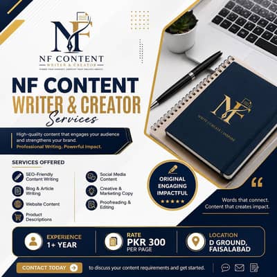 Hiring: NF Content Writer & Content creator