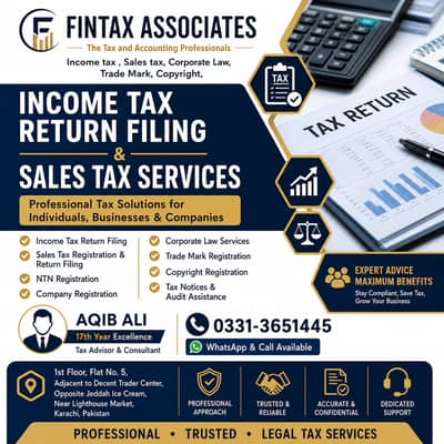 INCOME TAX RETURN FILING & SALES TAX SERVICES