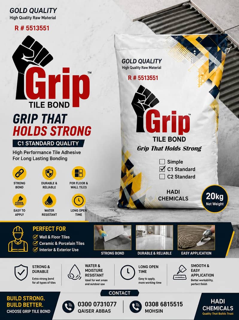 Grip tile bond 0