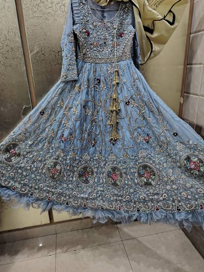 ​Beautiful Heavily Embroidered Walima Maxi from B. S Selection