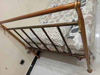 Single iron bed for sale with Mattress