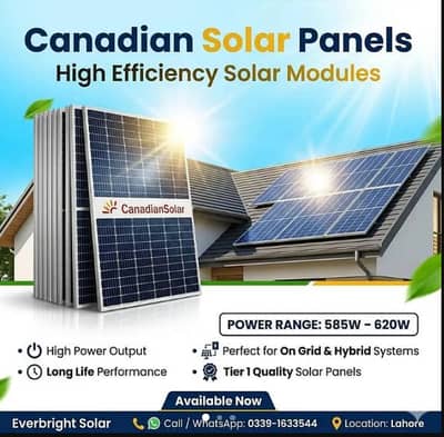 Canadian Solar 585watt 620 watt