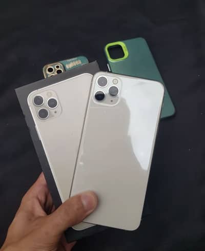 Iphone 11 pro max 256 gb with box white color