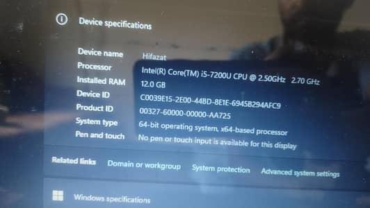 Lenovo E570 (i5 7th gen) | 12GB DDR4 RAM | 256GB nvme SSD