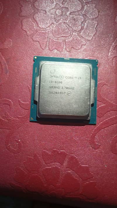 I 3 6100 used processor 2 cores 4 threads with Intel fan fully working