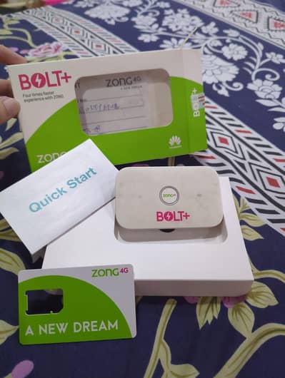 ZONG 4G BOLT+ with Box