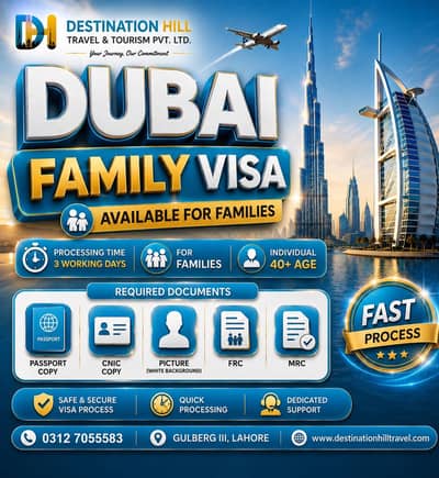Dubai Family Visa Services | Fast Processing | Lahore