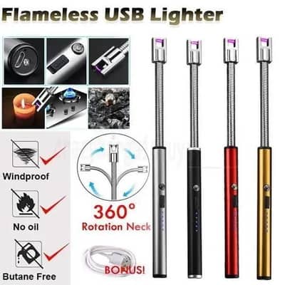 Electric lighter with Rechargeable Battery and Multiplecolor Options