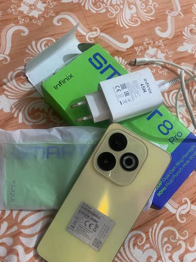 Infinix 8pro 8+4/ 128 GB PTA approved