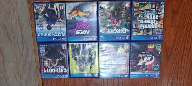 PS4 BUNDLE Offer with 7 discs AAA titles 9/10 ps4 condition with contr
