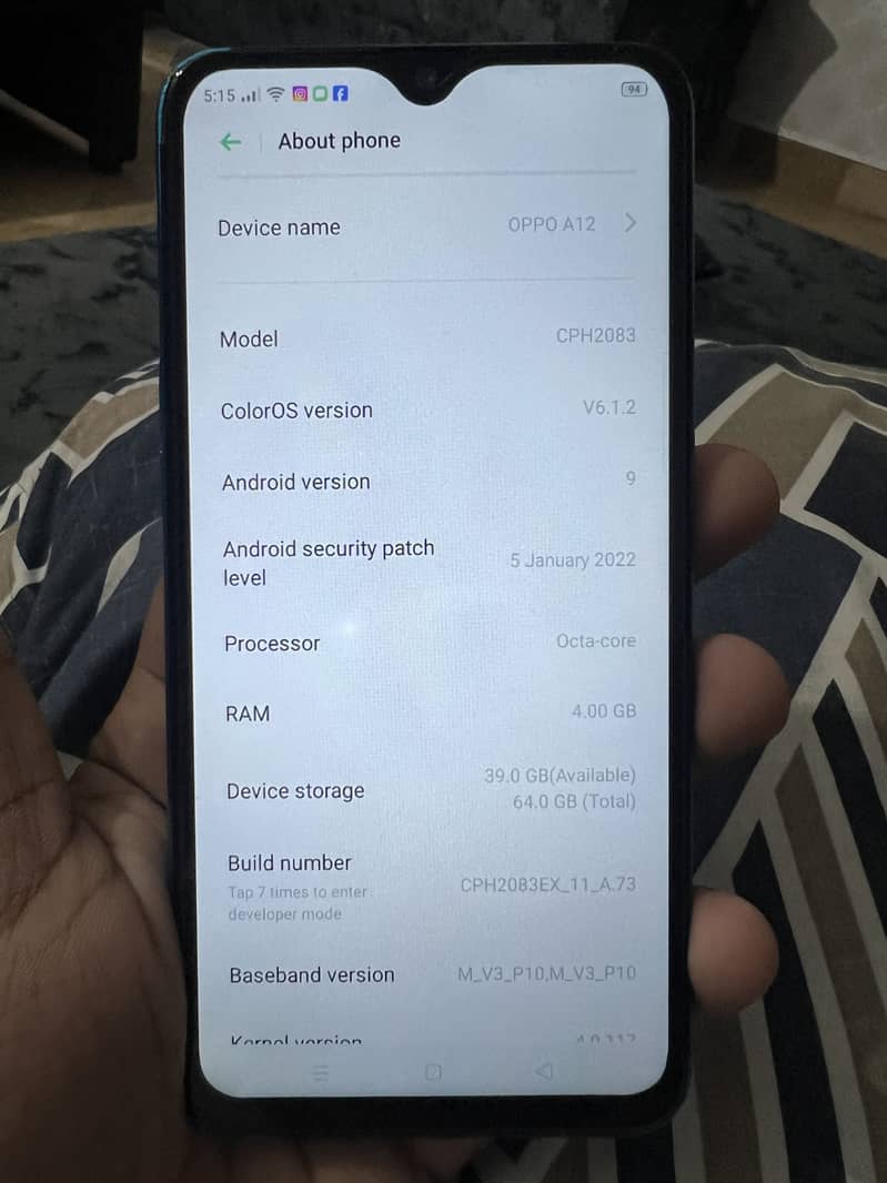OPPO A12 3