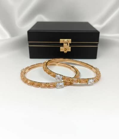 Copper Bangles with Stones